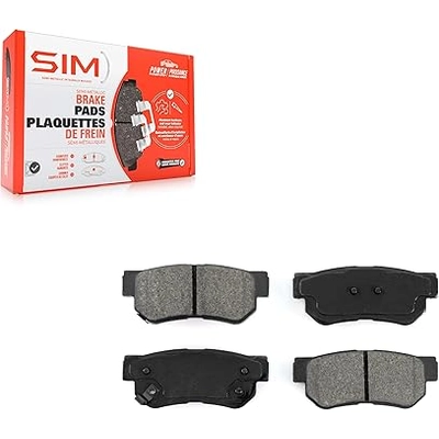 Rear Semi Metallic Pads by SIM - SIM-813 pa8