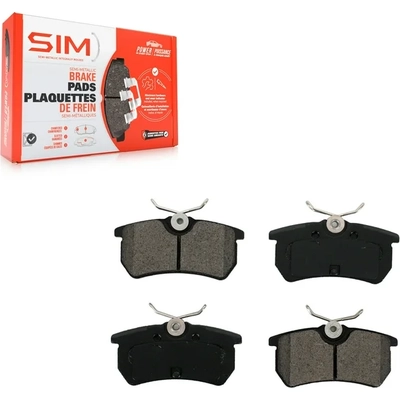 SIM - SIM-886 - Rear Semi-Metallic Disc Brake Pads pa2