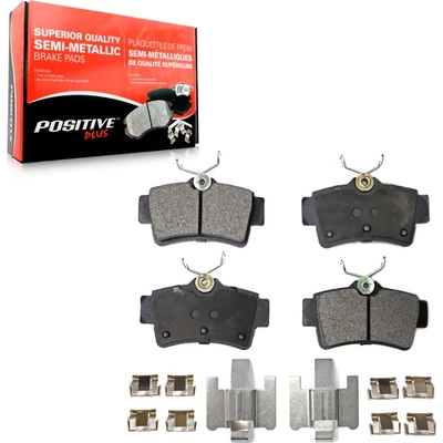 Rear Semi Metallic Pads by TRANSIT WAREHOUSE - PPF-D627 pa3