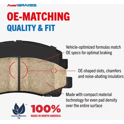 Rear Severe Duty Pads by AMERIBRAKES - ASD2383 pa5