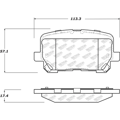 Rear Severe Duty Pads by CENTRIC PARTS - 307.17660 pa5