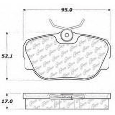 Rear Severe Duty Semi Metallic Premium Pad by CENTRIC PARTS - 106.04930 pa1