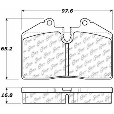 Rear Severe Duty Semi Metallic Premium Pad by CENTRIC PARTS - 106.06080 pa1