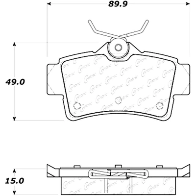 Rear Severe Duty Semi Metallic Premium Pad by CENTRIC PARTS - 106.06271 pa8