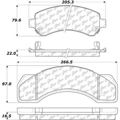 Rear Severe Duty Semi Metallic Premium Pad by CENTRIC PARTS - 106.07170 pa4