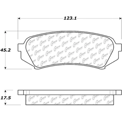 Rear Severe Duty Semi Metallic Premium Pad by CENTRIC PARTS - 106.07730 pa2