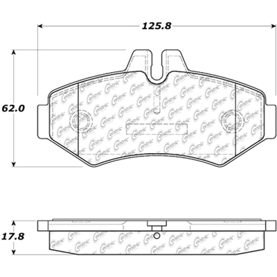 Rear Severe Duty Semi Metallic Premium Pad by CENTRIC PARTS - 106.09280 pa3