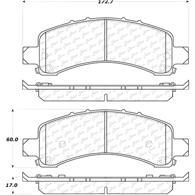 Rear Severe Duty Semi Metallic Premium Pad by CENTRIC PARTS - 106.09741 pa4