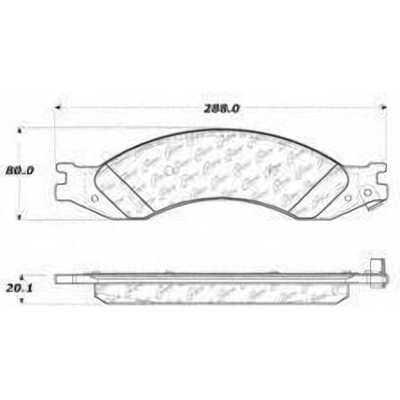 Plaquette arri�re semi-m�tallique Severe Duty by CENTRIC PARTS - 106.10100 pa1