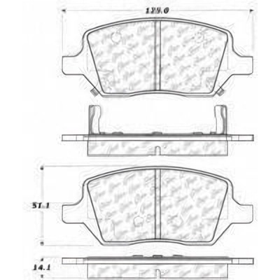 Rear Severe Duty Semi Metallic Premium Pad by CENTRIC PARTS - 106.10930 pa3