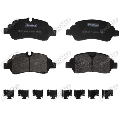 Rear Severe Duty Semi Metallic Premium Pad by PROMAX - 19-1775 pa2