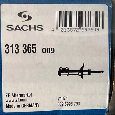 Rear Shock Absorber by SACHS - 313-365 pa1