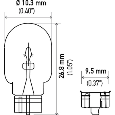 Marqueur latéral arrière (paquet de 10) de HELLA - 168 pa1