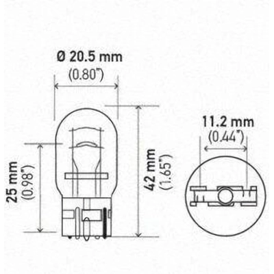 Marqueur latéral arrière (Pack of 10) by HELLA - 7443 pa10