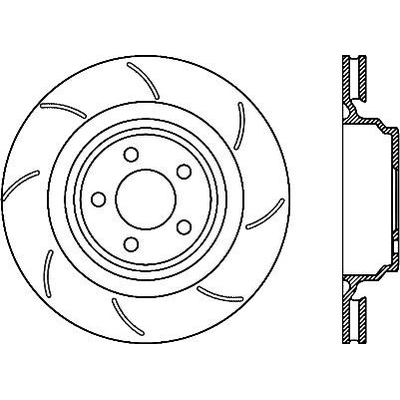 Rear Slotted Rotor by CENTRIC PARTS - 226.63064 pa1