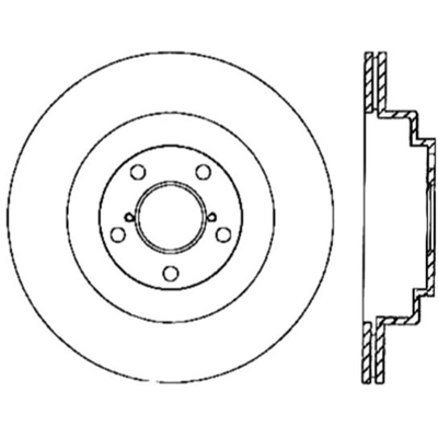 Disque arrière ventillé de STOPTECH - 126.47025SR pa14