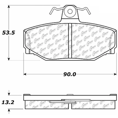 Rear Super Premium Ceramic Pads by CENTRIC PARTS - 105.03910 pa5