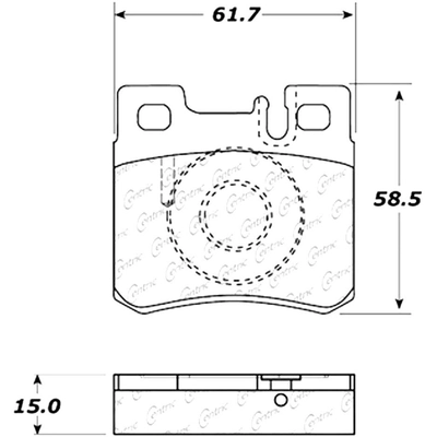 Rear Super Premium Ceramic Pads by CENTRIC PARTS - 105.04950 pa8