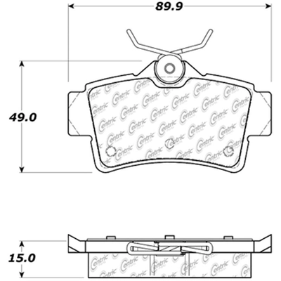 Rear Super Premium Ceramic Pads by CENTRIC PARTS - 105.06271 pa6