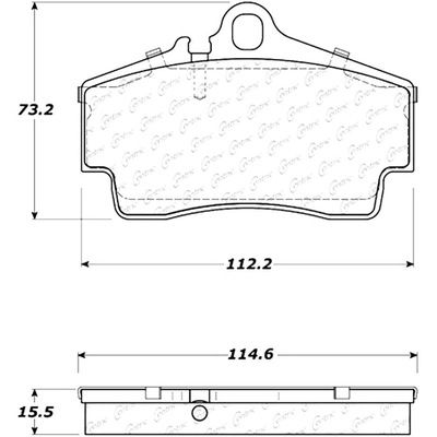 plaquettes arrière en céramique de qualité supérieur by CENTRIC PARTS - 105.07380 pa10