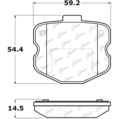 plaquettes arri�re en c�ramique de qualit� sup�rieur by CENTRIC PARTS - 105.11851 pa7