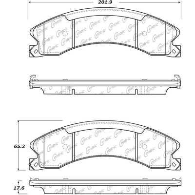 Rear Super Premium Ceramic Pads by CENTRIC PARTS - 105.15651 pa9