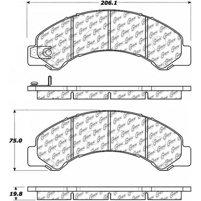 Rear Super Premium Ceramic Pads by CENTRIC PARTS - 105.16950 pa3