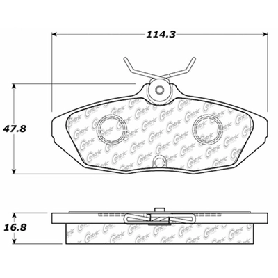 Rear Super Premium Semi Metallic Pads by CENTRIC PARTS - 104.05990 pa1