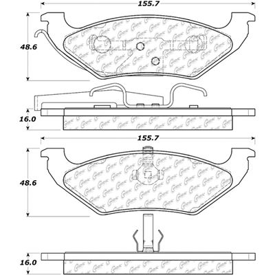 Rear Super Premium Semi Metallic Pads by CENTRIC PARTS - 104.07150 pa5