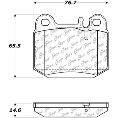Rear Super Premium Semi Metallic Pads by CENTRIC PARTS - 104.08740 pa14