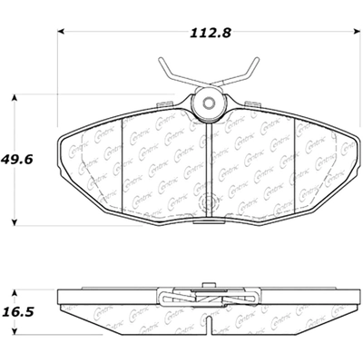 Rear Super Premium Semi Metallic Pads by CENTRIC PARTS - 104.09440 pa5