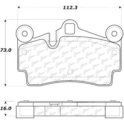 Rear Super Premium Semi Metallic Pads by CENTRIC PARTS - 104.09780 pa10