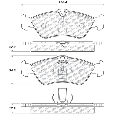 Rear Super Premium Semi Metallic Pads by CENTRIC PARTS - 104.12290 pa1