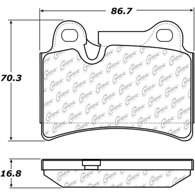 Rear Super Premium Semi Metallic Pads by CENTRIC PARTS - 104.12770 pa4