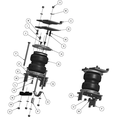 Rear Suspension Kit by AIR LIFT - 57200 pa19