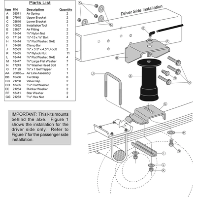 Rear Suspension Kit by AIR LIFT - 59551 pa8