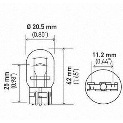 Rear Turn Signal by HELLA - 7443TB pa8