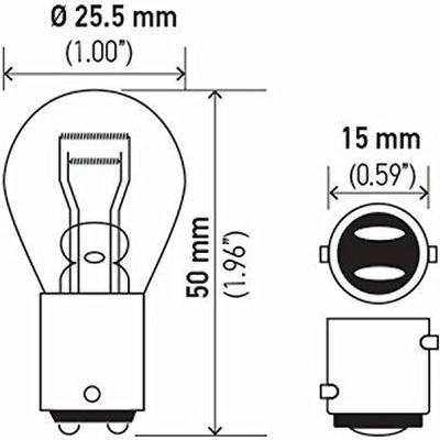 Rear Turn Signal by HELLA - 7528TB pa22