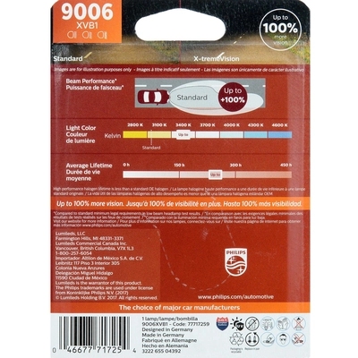 PHILIPS - 9006XVB1 - Turn Signal Light Bulb pa1