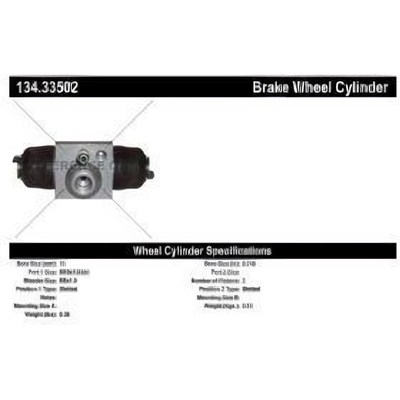 Rear Wheel Cylinder by CENTRIC PARTS - 134.33502 pa3