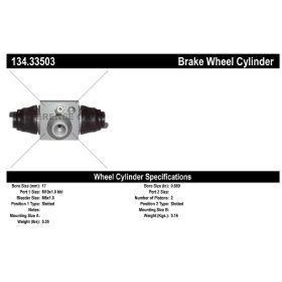 Rear Wheel Cylinder by CENTRIC PARTS - 134.33503 pa1