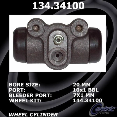 Rear Wheel Cylinder by CENTRIC PARTS - 134.34100 pa2