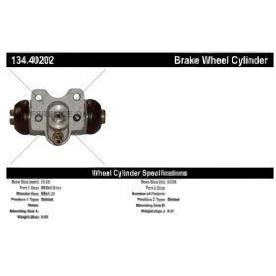 Rear Wheel Cylinder by CENTRIC PARTS - 134.40202 pa3