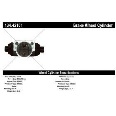 Rear Wheel Cylinder by CENTRIC PARTS - 134.42101 pa3