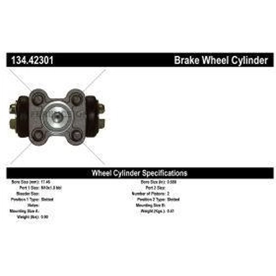 Rear Wheel Cylinder by CENTRIC PARTS - 134.42301 pa3
