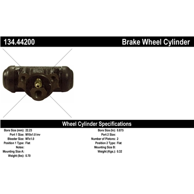 Cylindre de roue arrière by CENTRIC PARTS - 134.44200 pa1