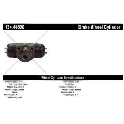 CENTRIC PARTS - 134.44500 - Rear Drum Brake Wheel Cylinder pa3