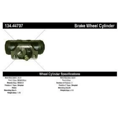 Rear Wheel Cylinder by CENTRIC PARTS - 134.44707 pa1