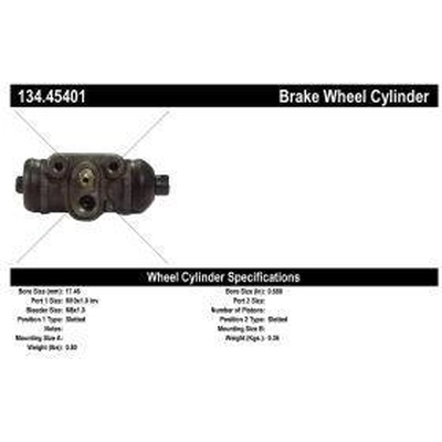 Rear Wheel Cylinder by CENTRIC PARTS - 134.45401 pa3