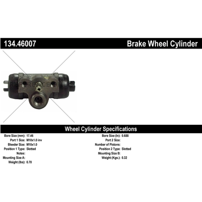 Cylindre de roue arrière by CENTRIC PARTS - 134.46007 pa2